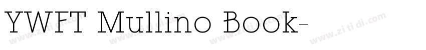 YWFT Mullino Book字体转换